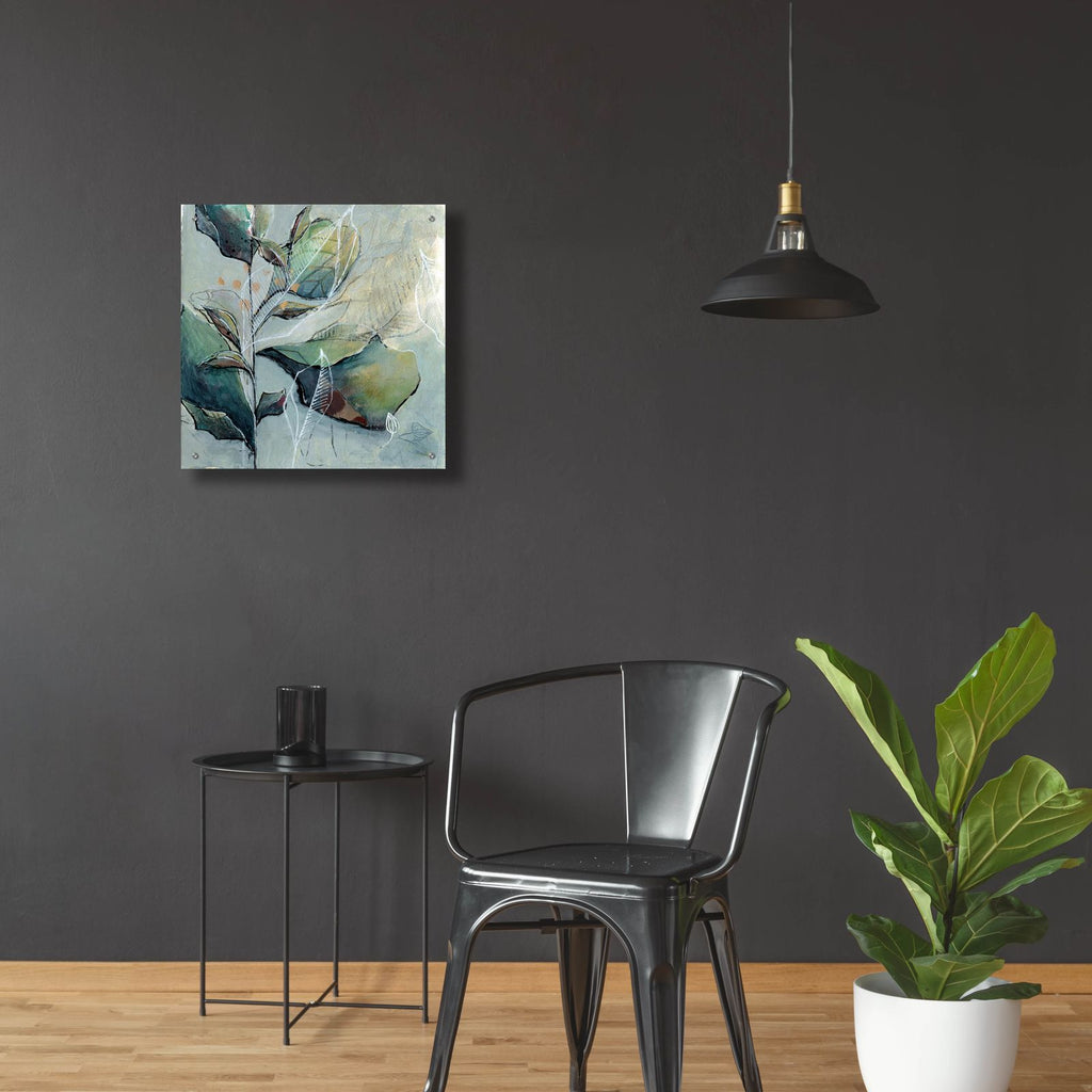 Rustling Leaves by Carla Jennings Art - 24x24 acrylic wall art in a room