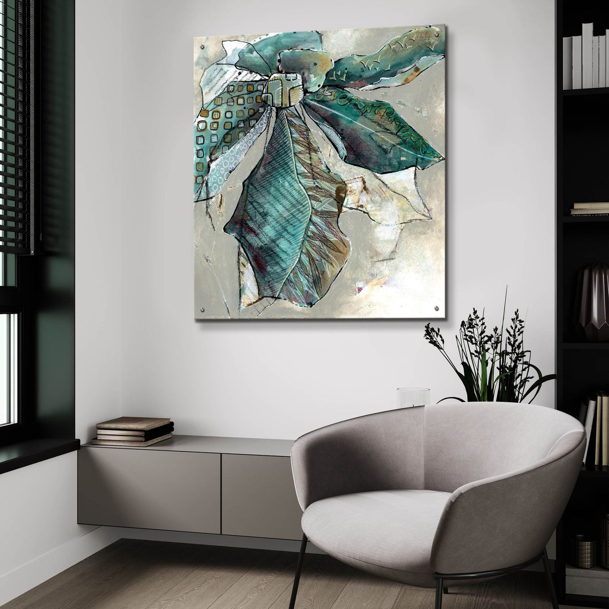 The Lost Garden I by Carla Jennings Art - 36x36 acrylic wall art in a room