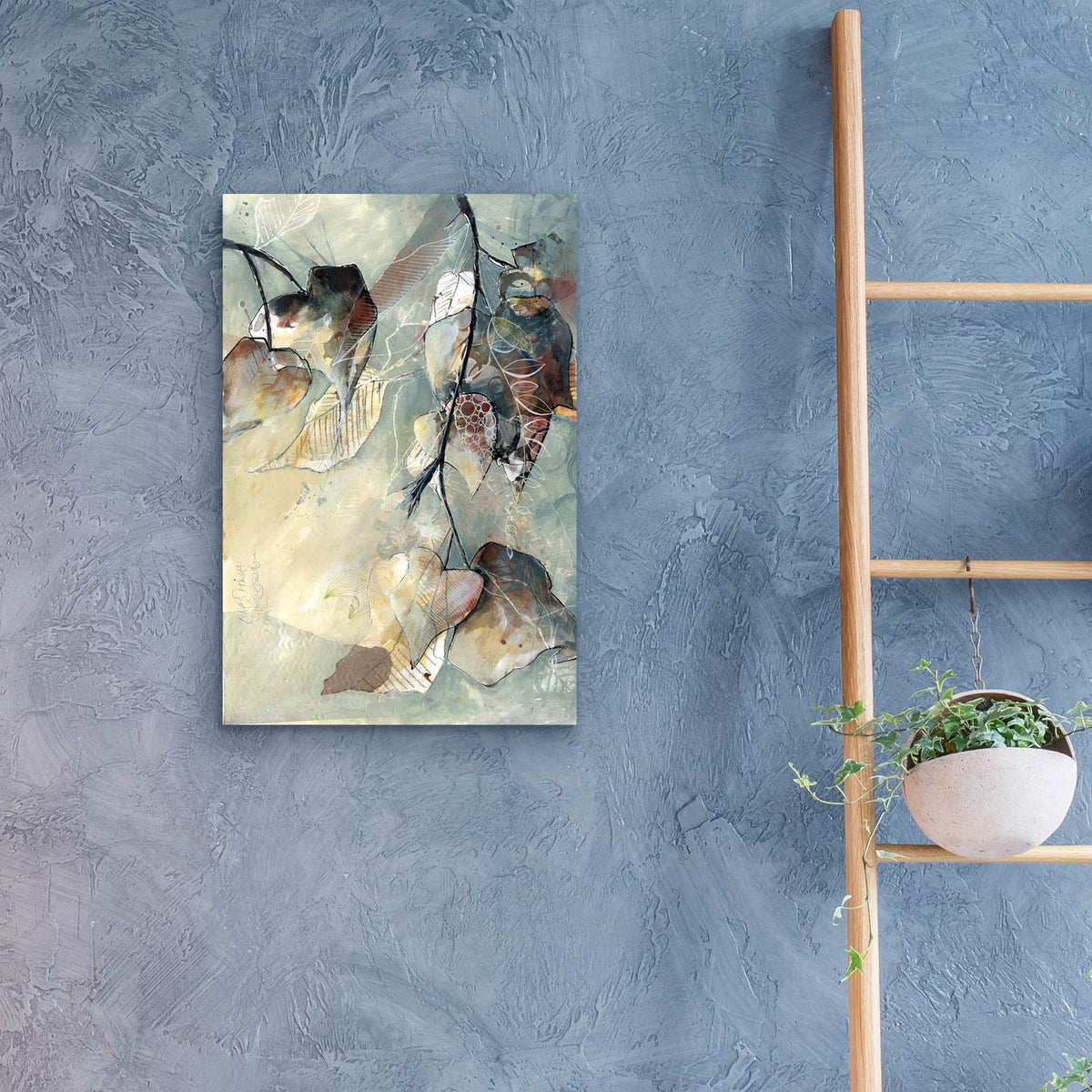 Time To Think by Carla Jennings Art - 16x24 acrylic wall art in a room