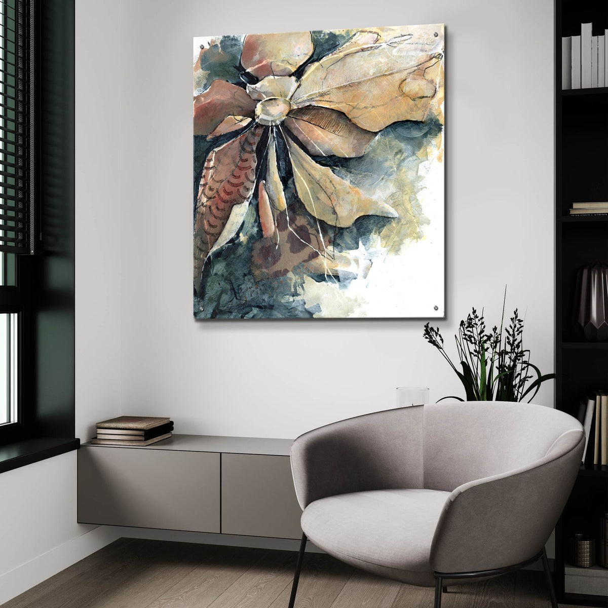 Weightless by Carla Jennings Art - 36x36 acrylic wall art in a room