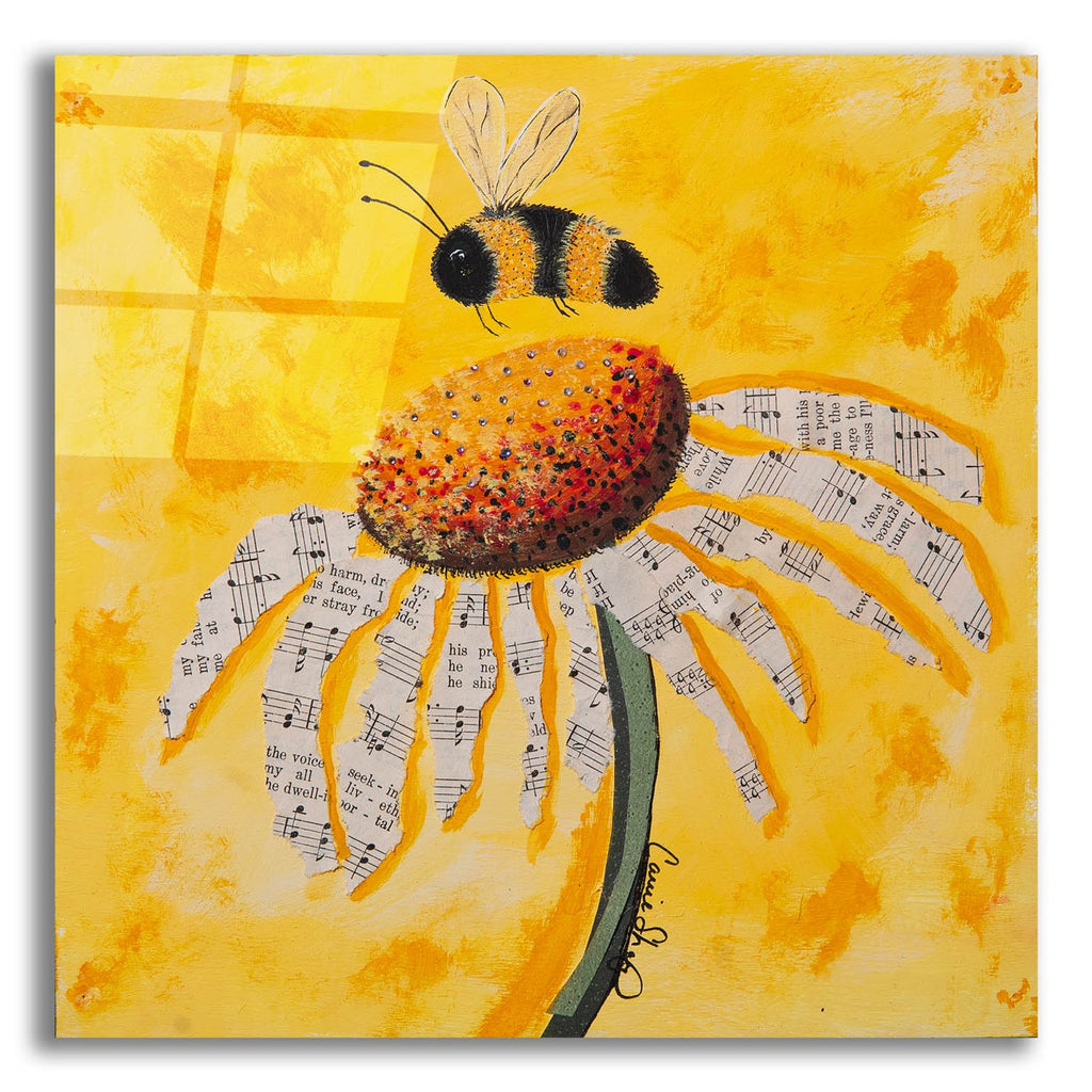 Buzzing Sweet Notes by Carrie Sharp acrylic glass wall art