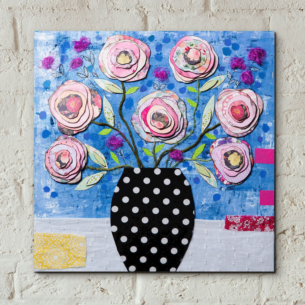 Layered Love by Carrie Sharp - 12x12 acrylic wall art in a room