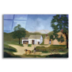 Coming Into The Barnyard by C Munro acrylic glass wall art