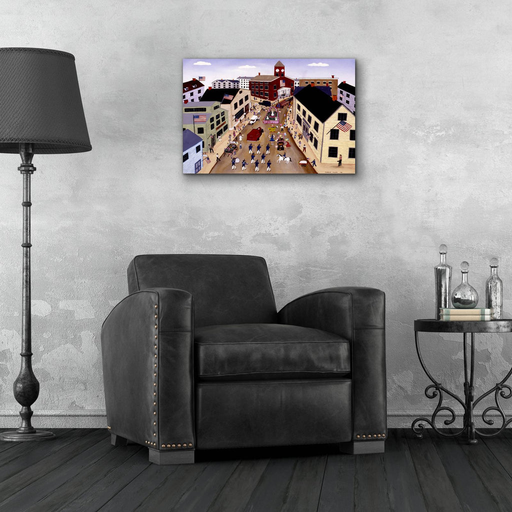 Fourth Of July Parade by C Munro - 24x16 acrylic wall art in a room