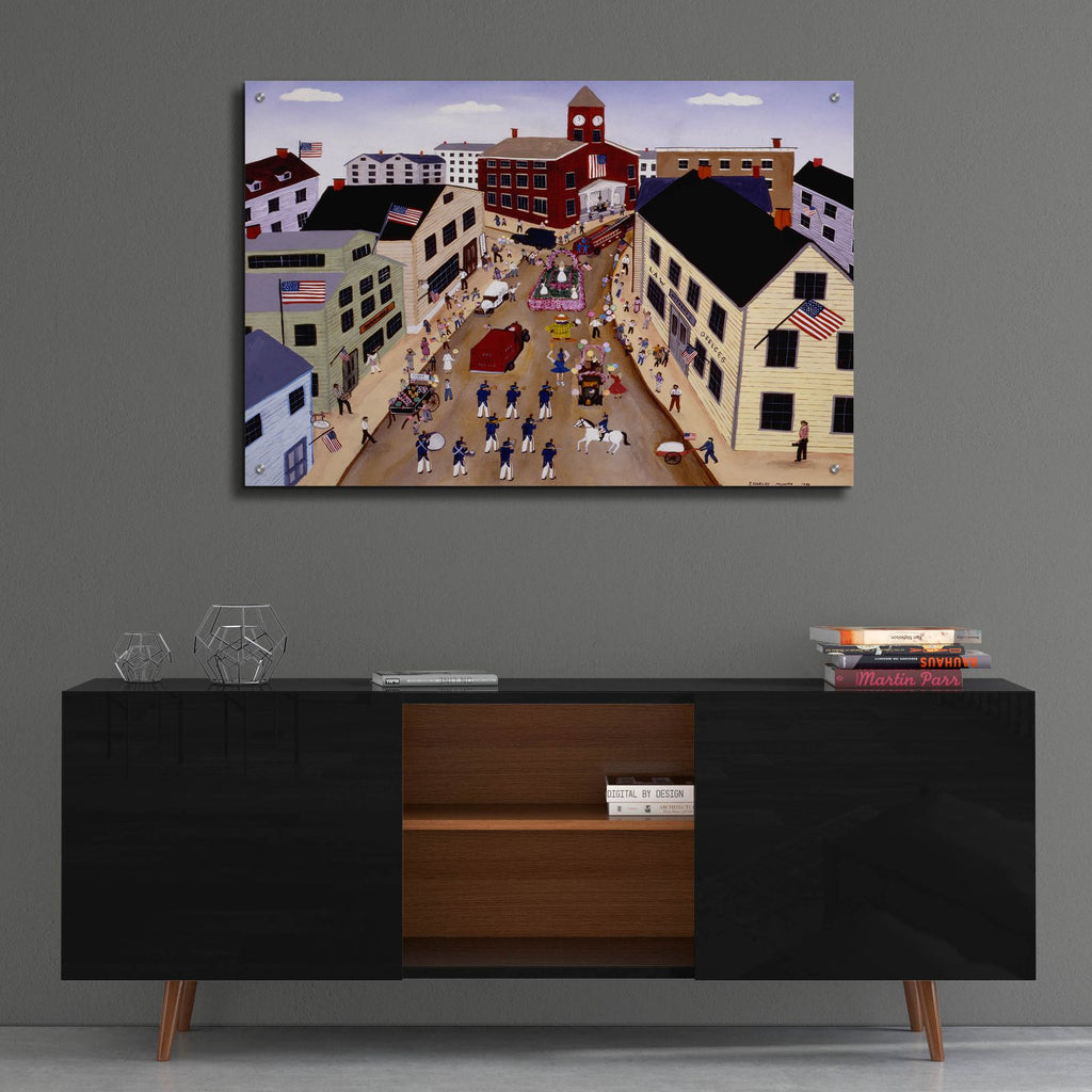 Fourth Of July Parade by C Munro - 36x24 acrylic wall art in a room