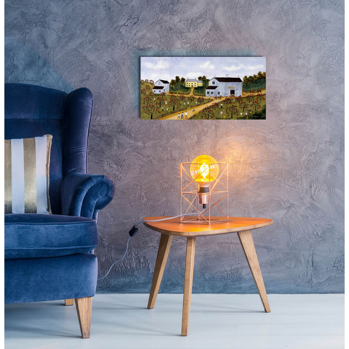 Hartwick Cider Mill by C Munro - 24x12 acrylic wall art in a room
