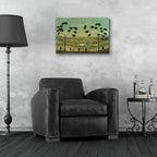Hudson River Landscape by C Munro - 24x16 acrylic wall art in a room