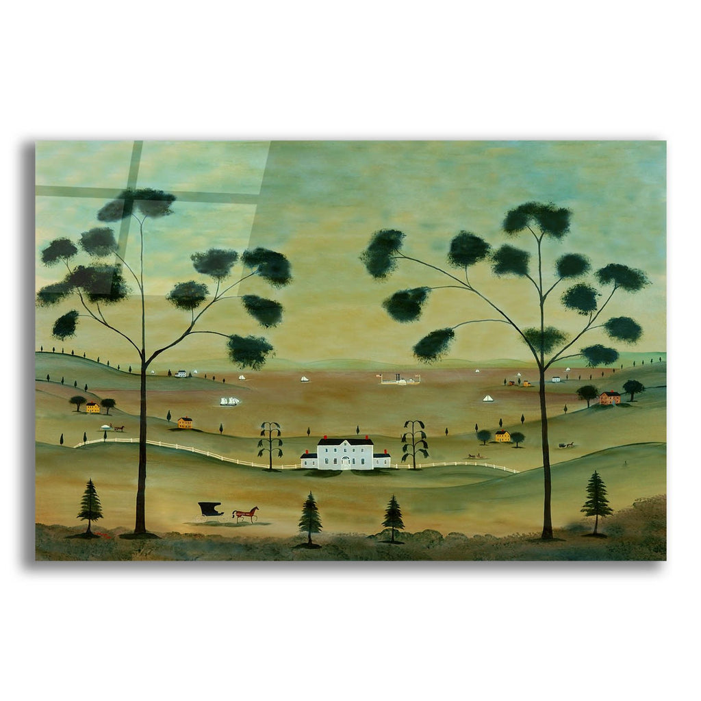 Hudson River Landscape by C Munro acrylic glass wall art