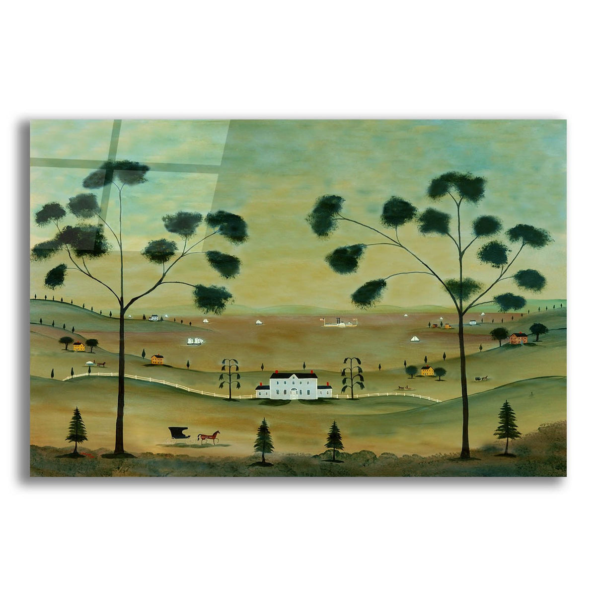 Hudson River Landscape by C Munro acrylic glass wall art