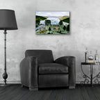 Lake Front Carnival by C Munro - 24x16 acrylic wall art in a room