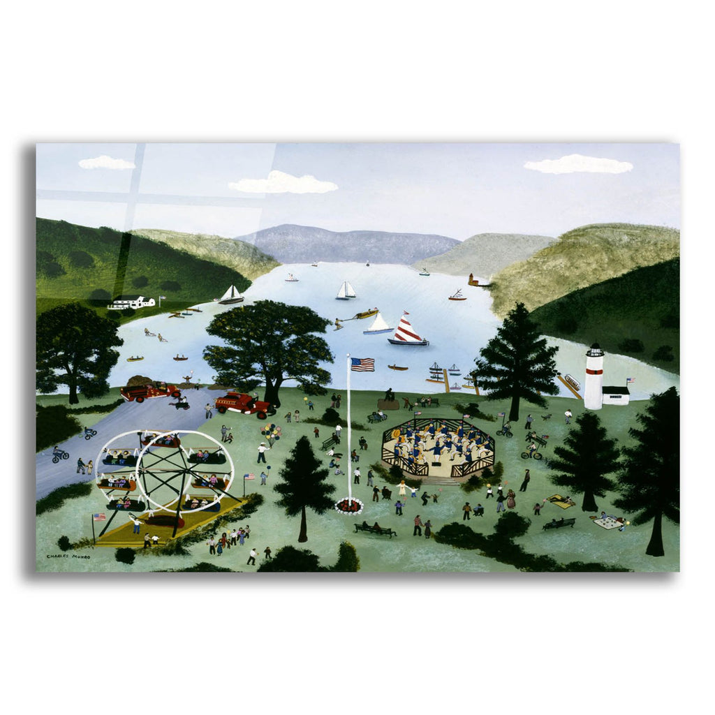 Lake Front Carnival by C Munro acrylic glass wall art