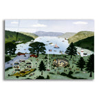 Lake Front Carnival by C Munro acrylic glass wall art