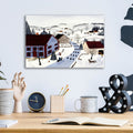 Marching Union by C Munro - 16x12 acrylic wall art in a room