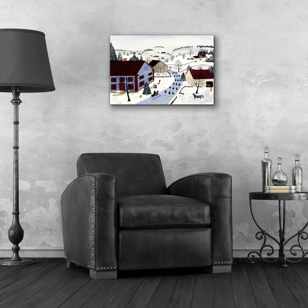 Marching Union by C Munro - 24x16 acrylic wall art in a room