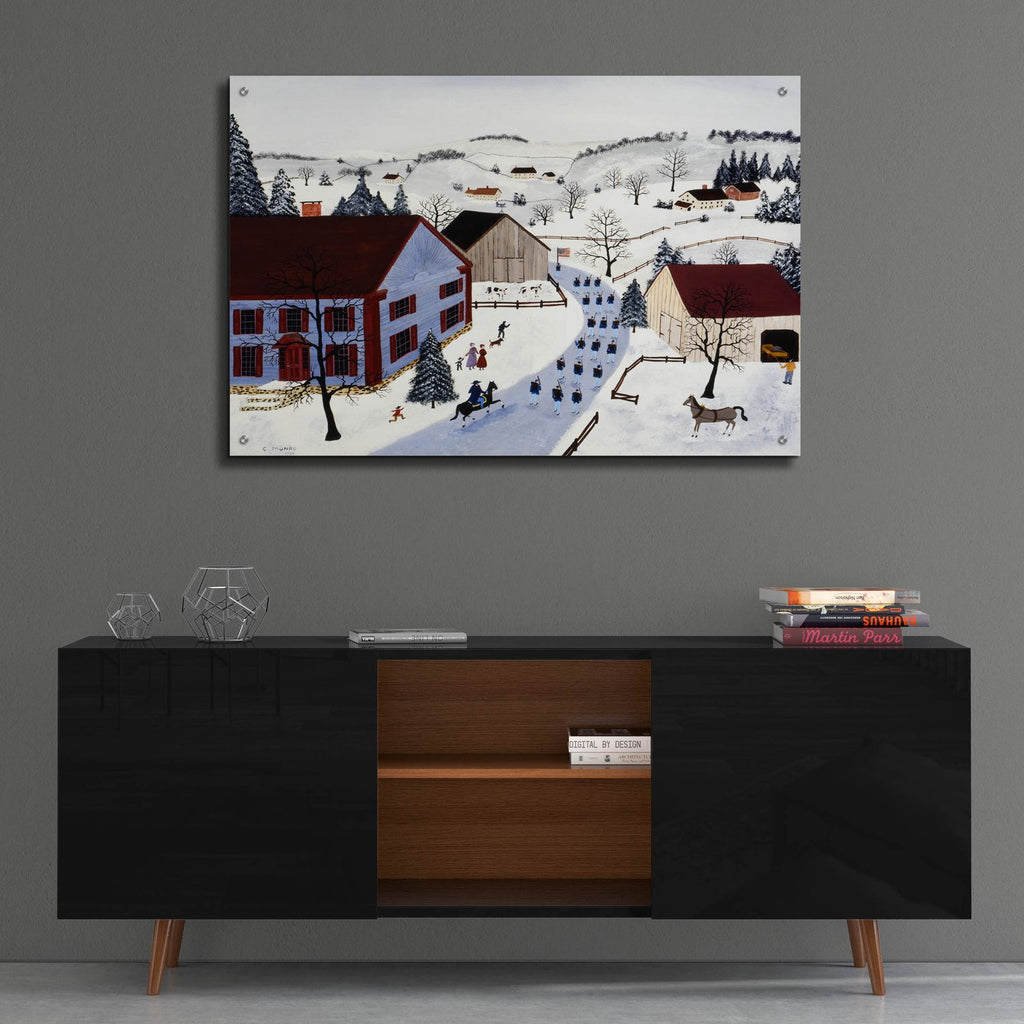 Marching Union by C Munro - 36x24 acrylic wall art in a room