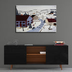 Marching Union by C Munro - 36x24 acrylic wall art in a room