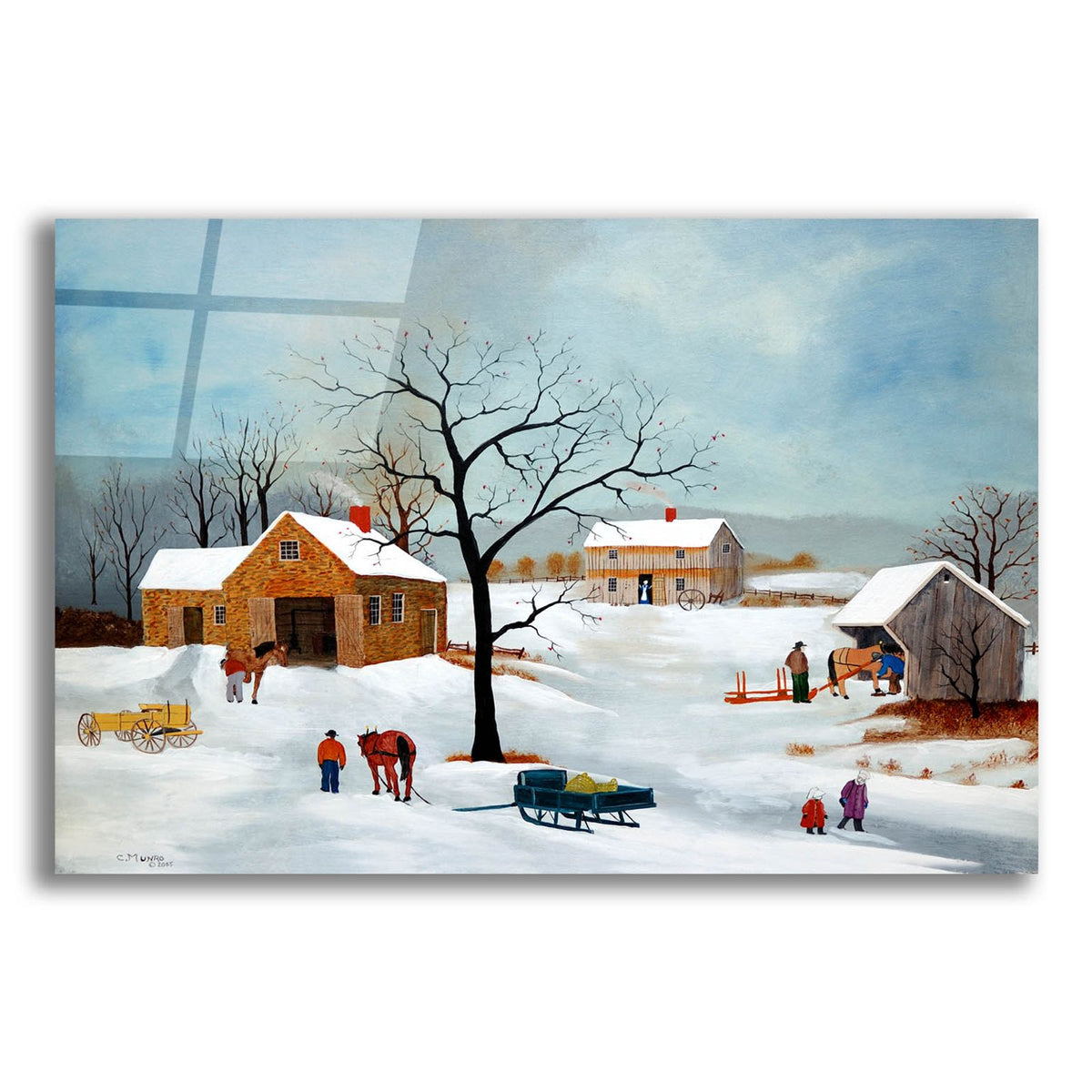 Shoeing The Horse by C Munro acrylic glass wall art