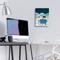 Skating On The Pond by C Munro - 12x16 acrylic wall art in a room