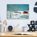 Snow Scene by C Munro - 16x12 acrylic wall art in a room