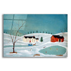 Snow Scene by C Munro acrylic glass wall art