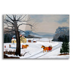 The Red Sleigh by C Munro acrylic glass wall art