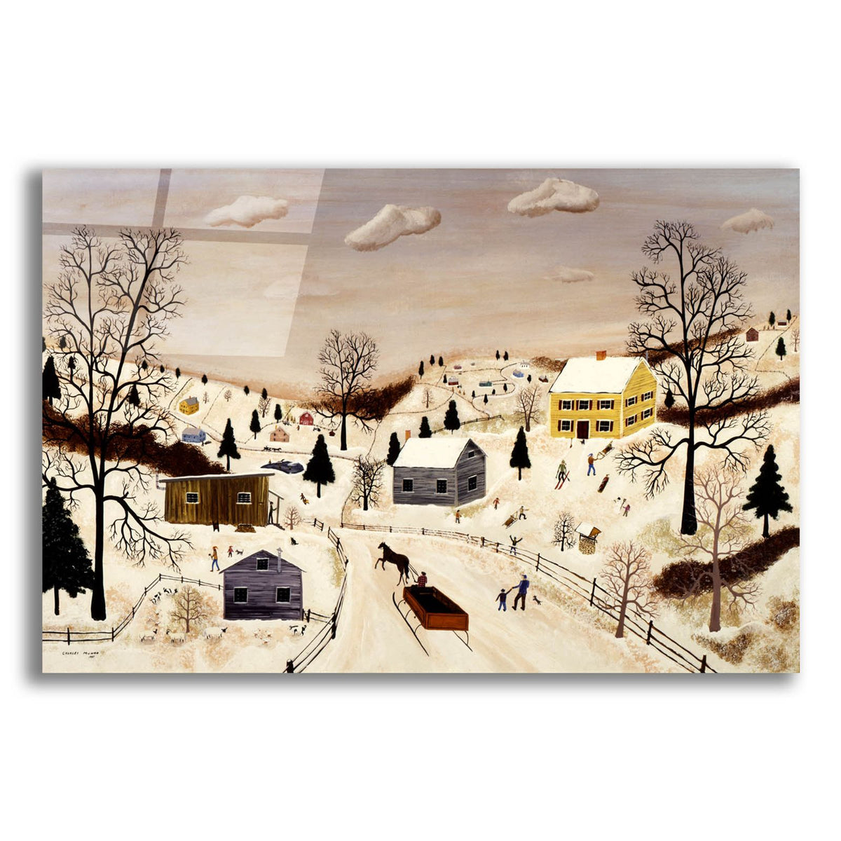 Winter In The Valley by C Munro acrylic glass wall art