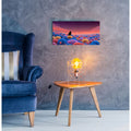Black Cat Meadow 3 by Ann Klee - 24x12 acrylic wall art in a room