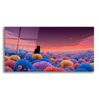 Black Cat Meadow 3 by Ann Klee acrylic glass wall art