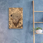 Highland Cow Botanical by Ann Klee - 16x24 acrylic wall art in a room