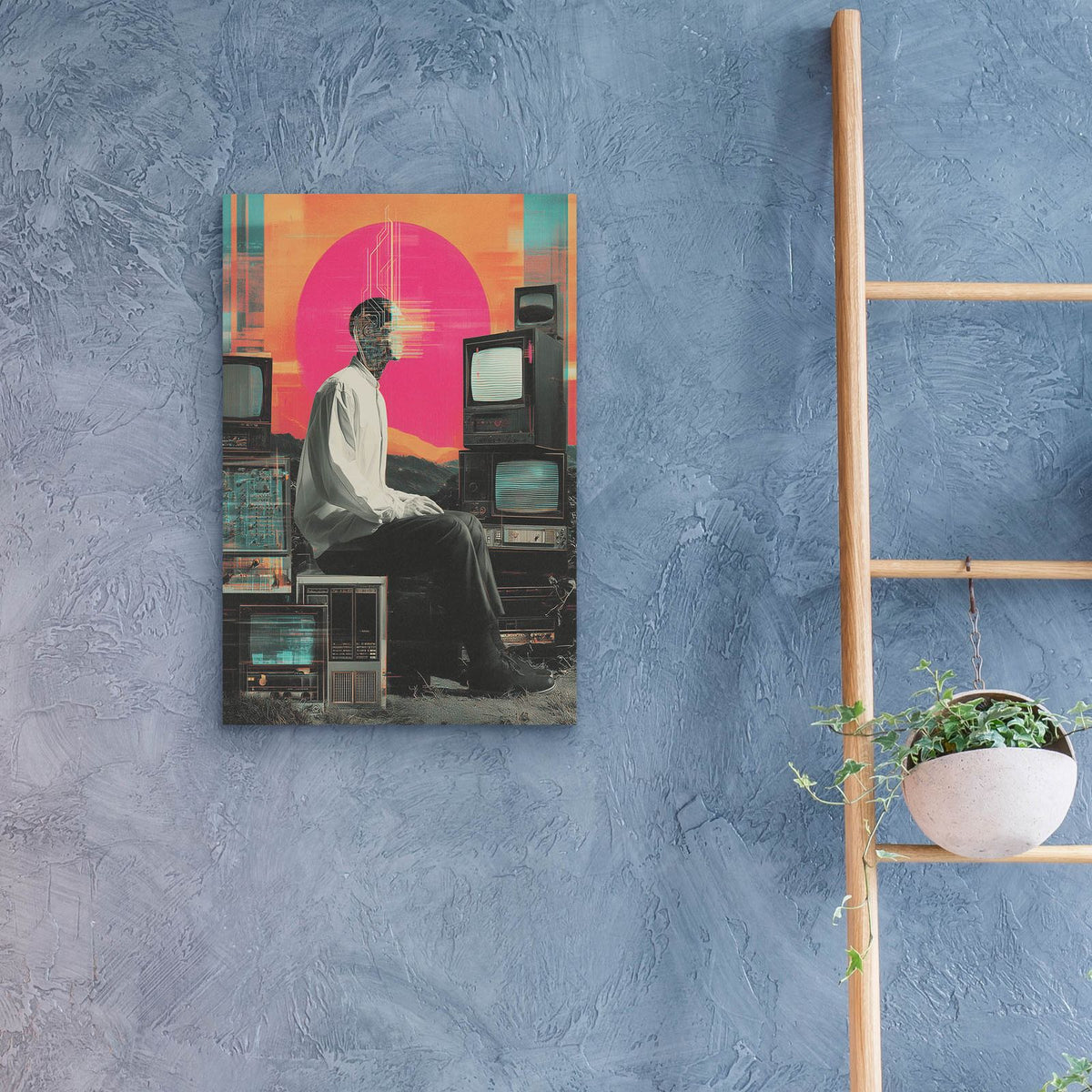 Vr Brain by Ann Klee - 16x24 acrylic wall art in a room