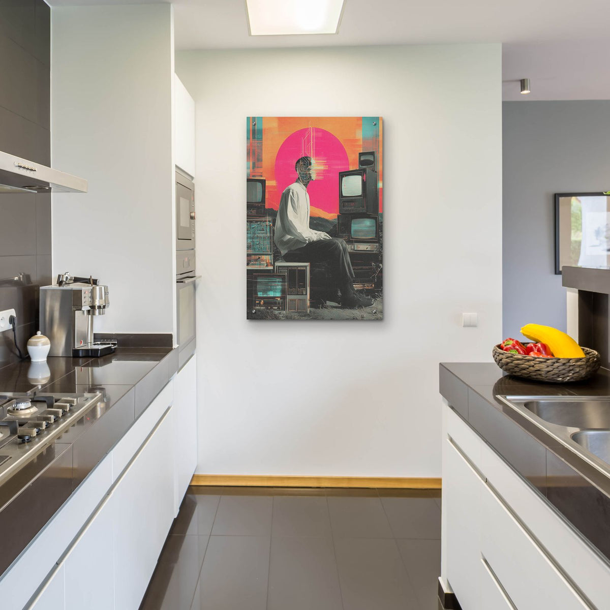 Vr Brain by Ann Klee - 24x36 acrylic wall art in a room