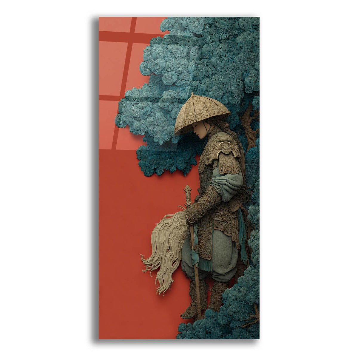Samurai by Ann Klee acrylic glass wall art