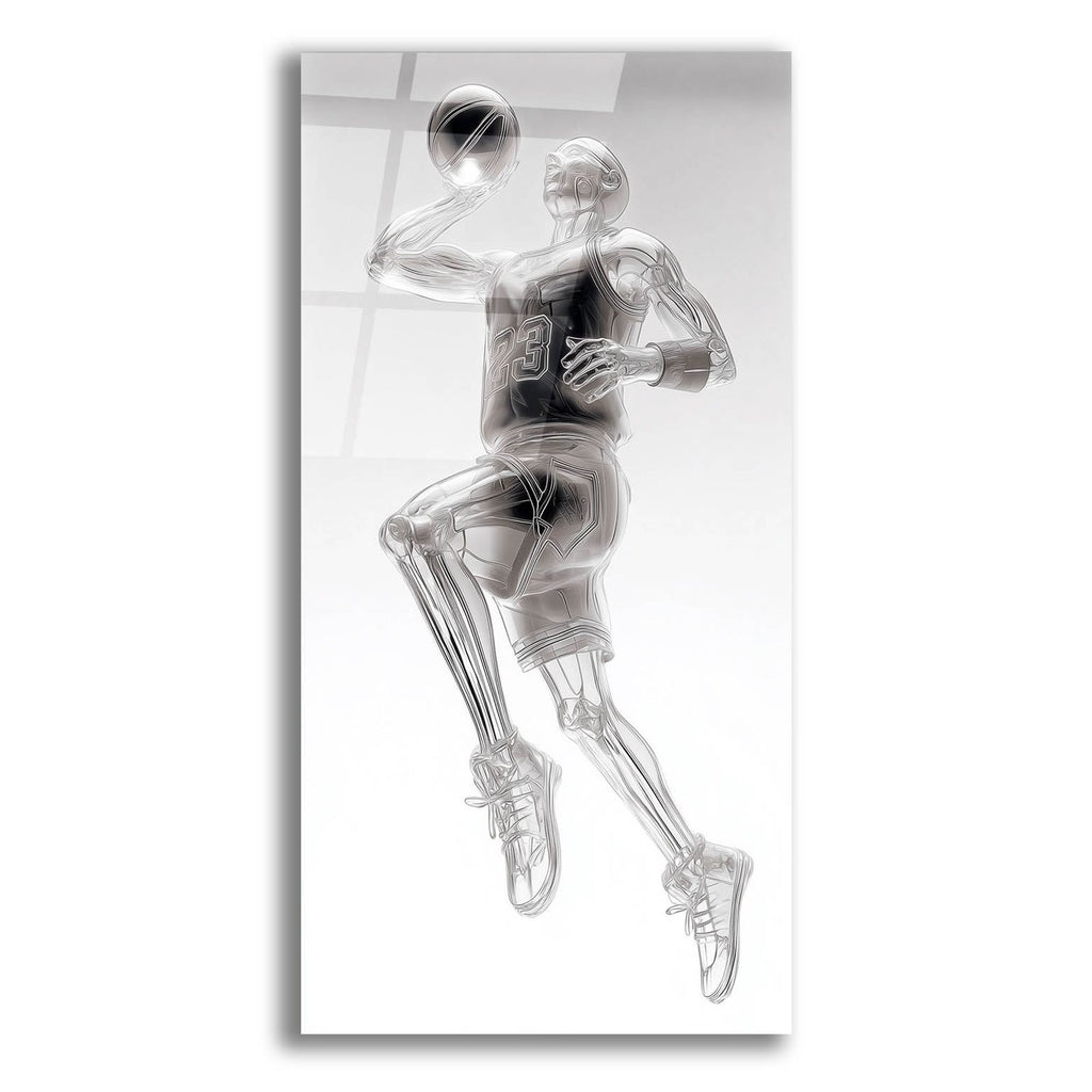 Basketball Glass Legend 23 by Ann Klee acrylic glass wall art