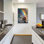 At The End Of The Rainbow by Ann Klee - 24x36 acrylic wall art in a room