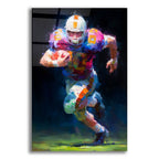 American Football Legend 2 by Ann Klee acrylic glass wall art