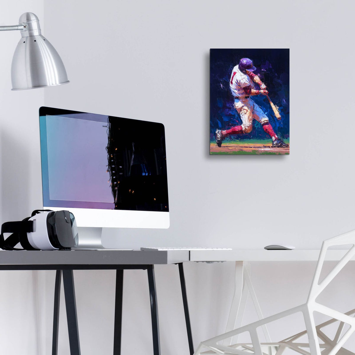 Baseball Legend 1 by Ann Klee - 12x16 acrylic wall art in a room