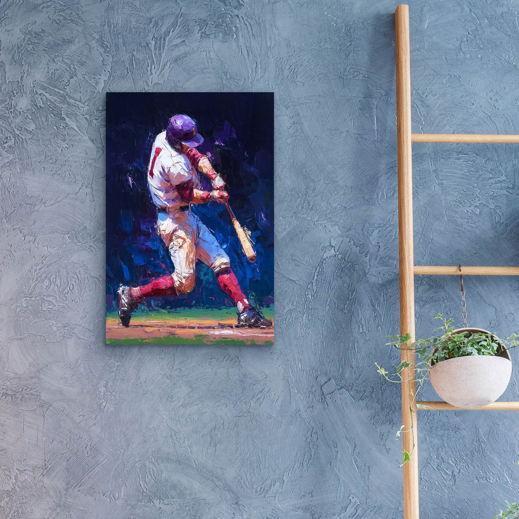 Baseball Legend 1 by Ann Klee - 16x24 acrylic wall art in a room