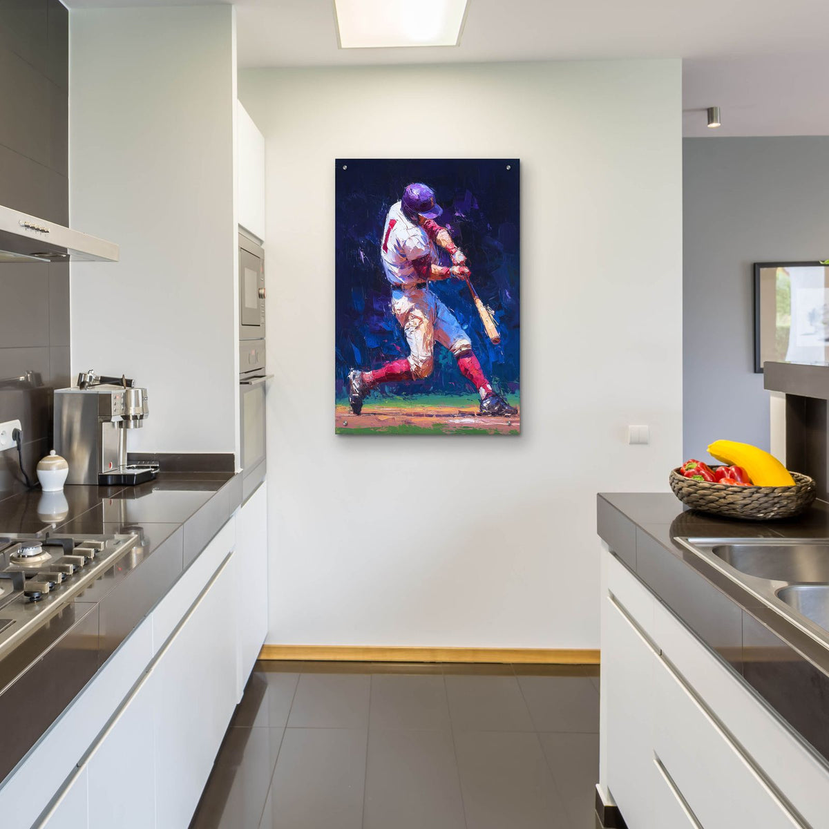 Baseball Legend 1 by Ann Klee - 24x36 acrylic wall art in a room