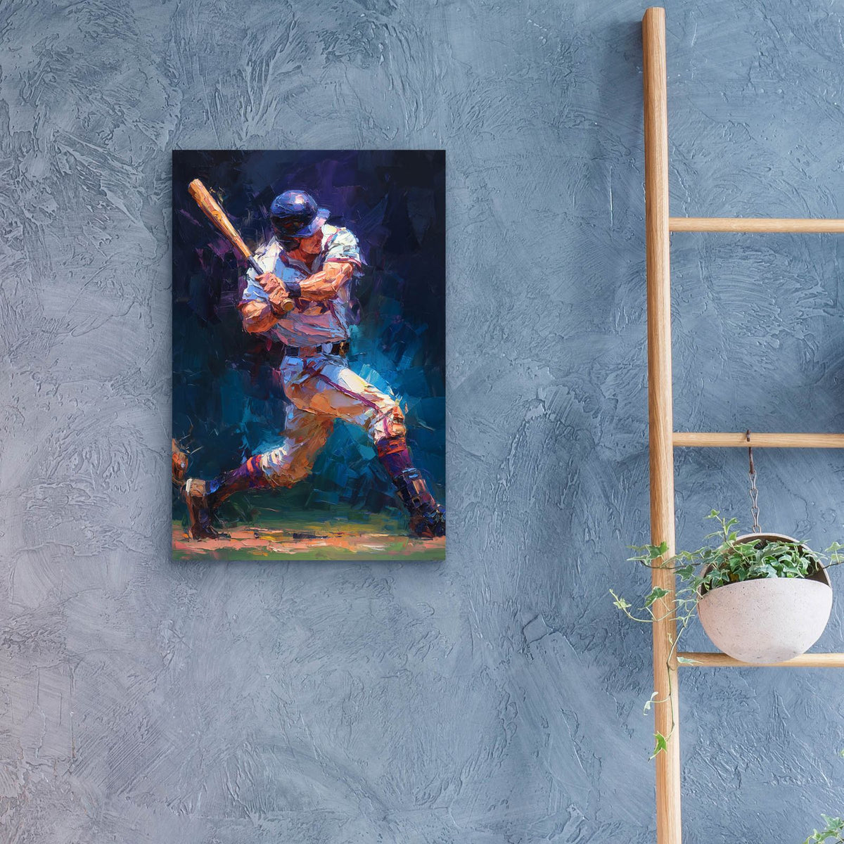 Baseball Legend 3 by Ann Klee - 16x24 acrylic wall art in a room