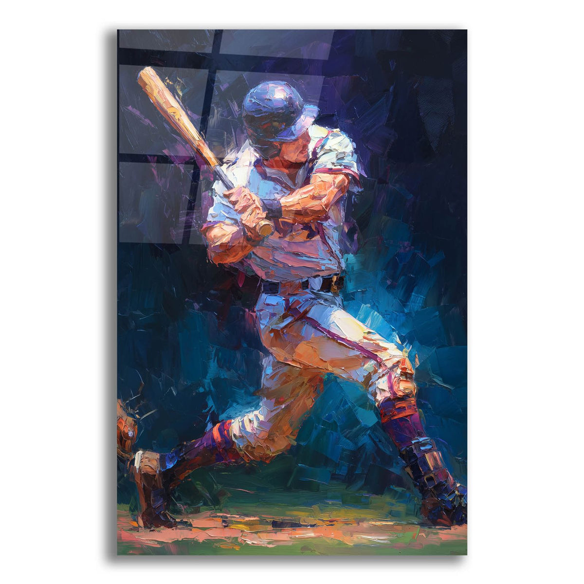 Baseball Legend 3 by Ann Klee acrylic glass wall art