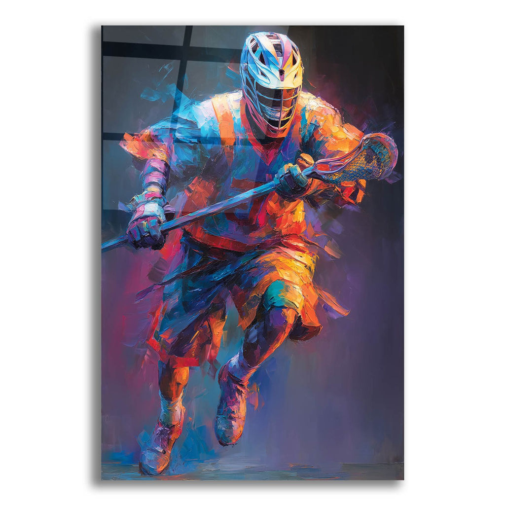 Lacrosse Legend 1 by Ann Klee acrylic glass wall art
