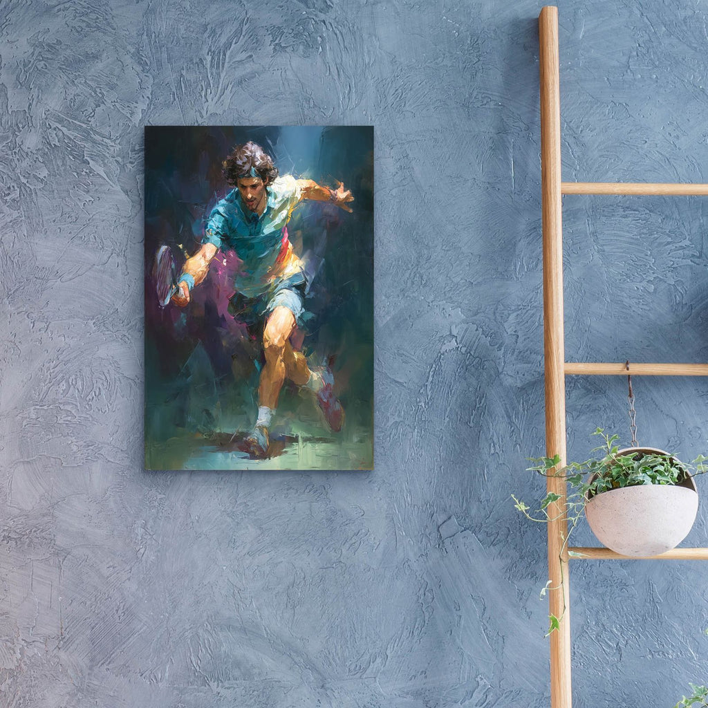 Tennis Legend 1 by Ann Klee - 16x24 acrylic wall art in a room