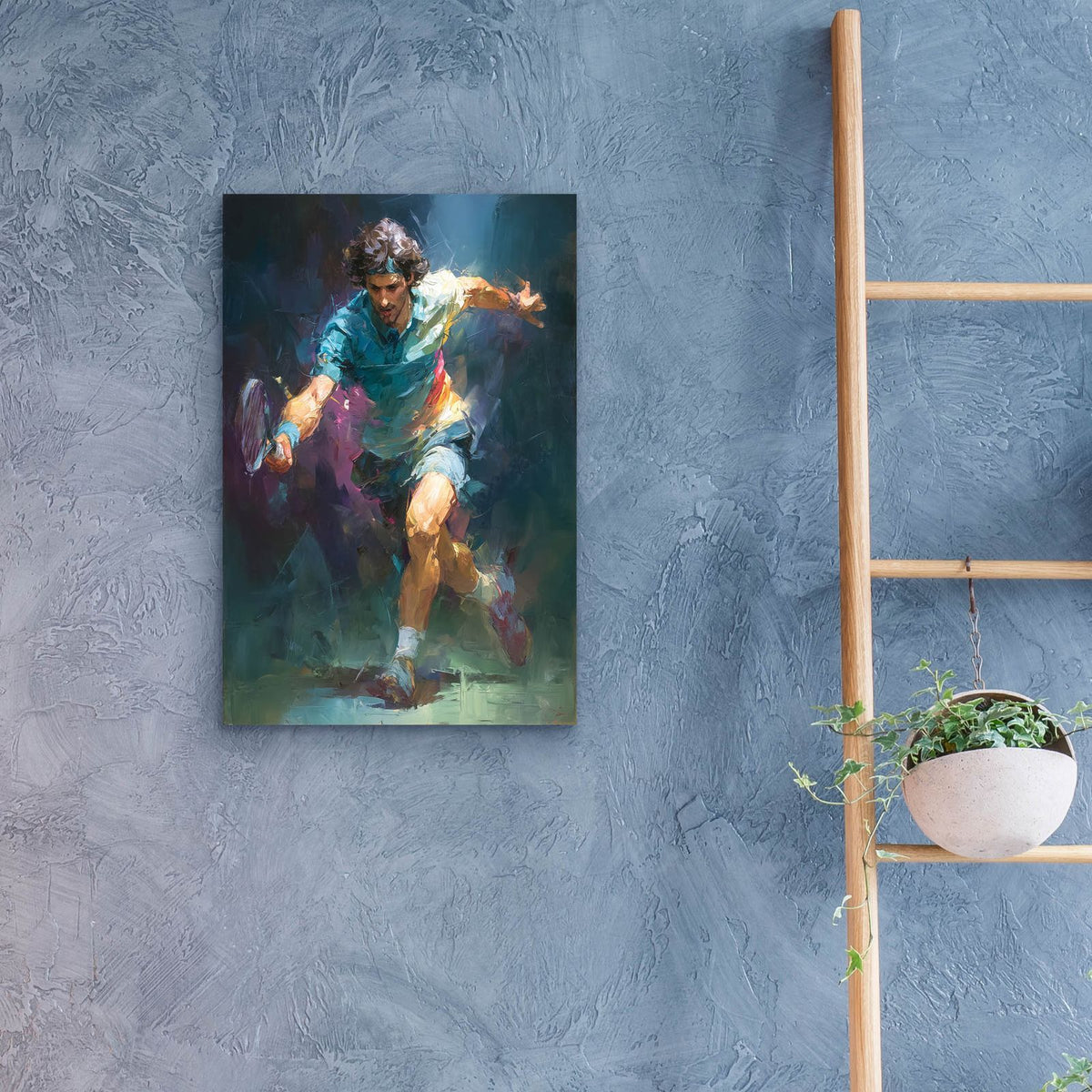 Tennis Legend 1 by Ann Klee - 16x24 acrylic wall art in a room