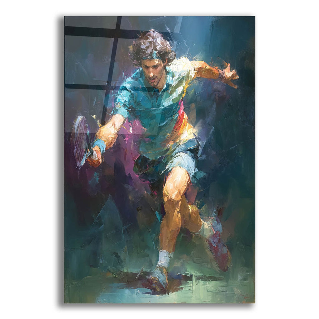 Tennis Legend 1 by Ann Klee acrylic glass wall art