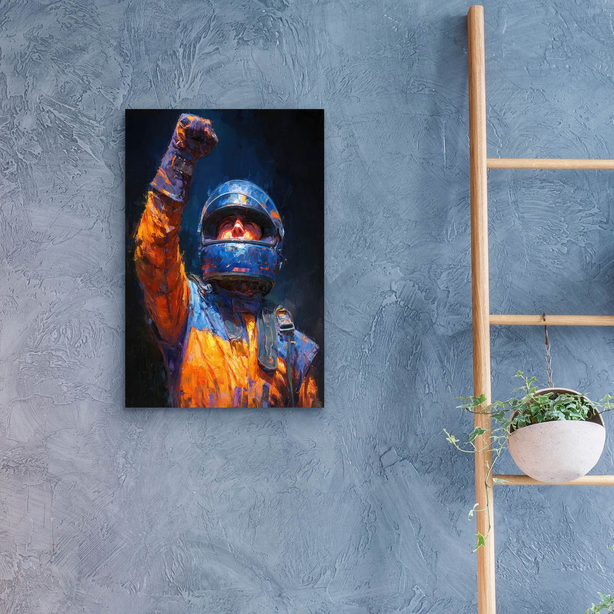 Auto Racing Legend 1 by Ann Klee - 16x24 acrylic wall art in a room