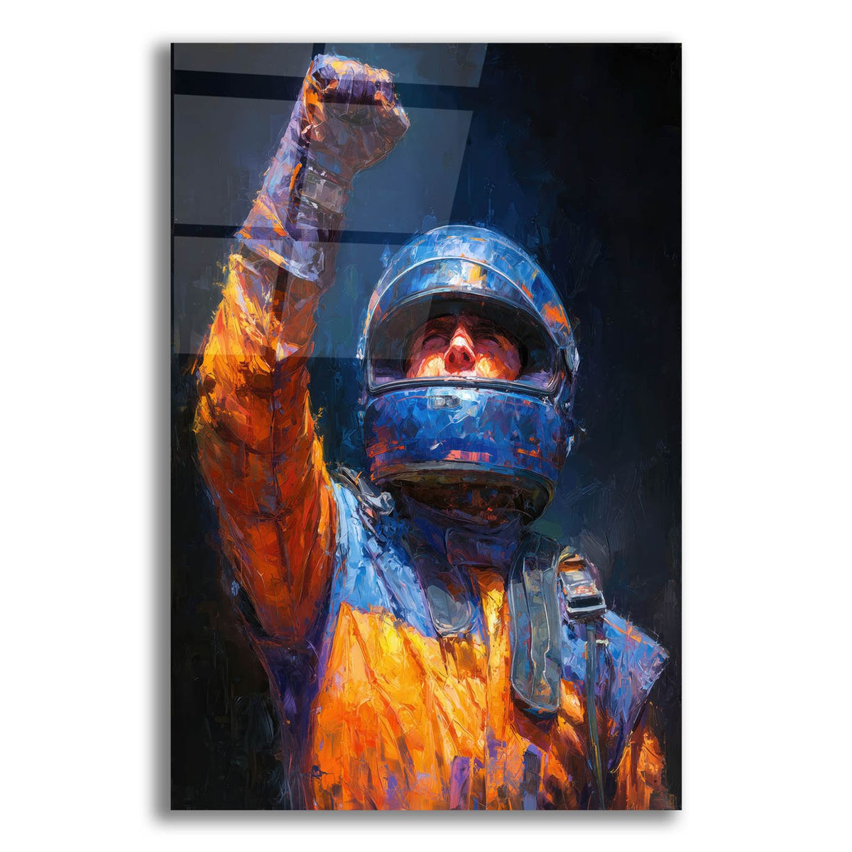 Auto Racing Legend 1 by Ann Klee acrylic glass wall art