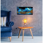 Waves Of Light Over Denver 2 by Ann Klee - 24x12 acrylic wall art in a room