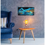 Waves Of Light Over Rio De Janeiro by Ann Klee - 24x12 acrylic wall art in a room