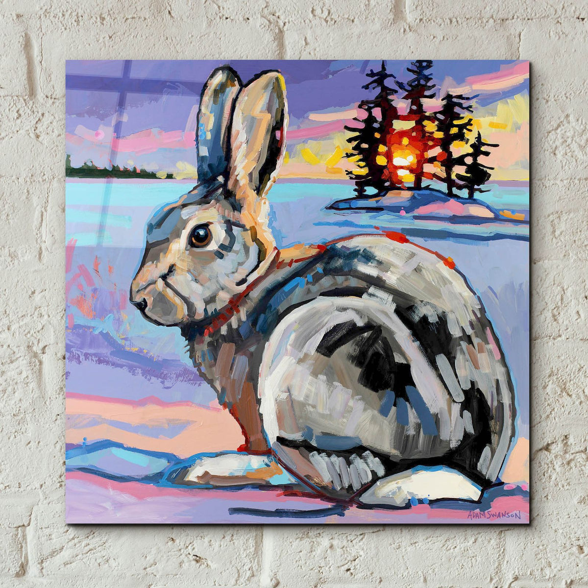 Runaway Goliath by Adam Swanson - 12x12 acrylic wall art in a room