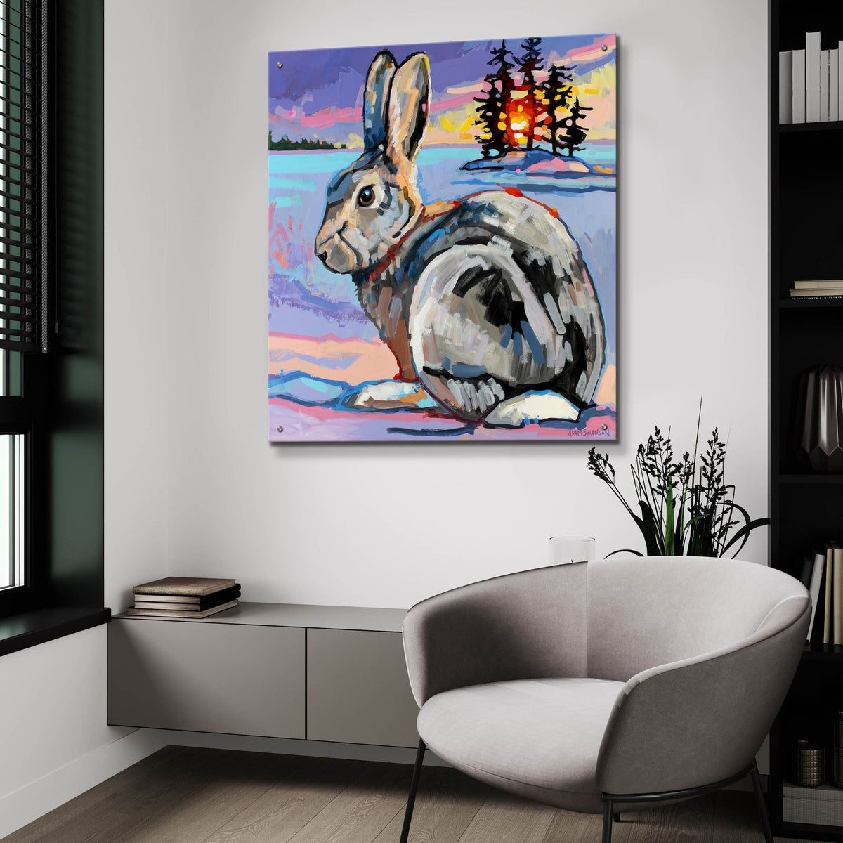 Runaway Goliath by Adam Swanson - 36x36 acrylic wall art in a room